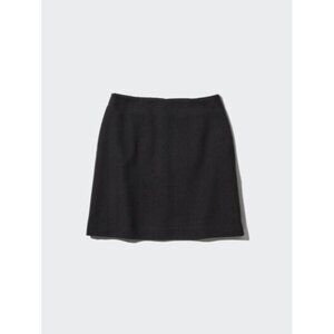Uniqlo Women Wool Blend Mini Skirt Black Small A000797